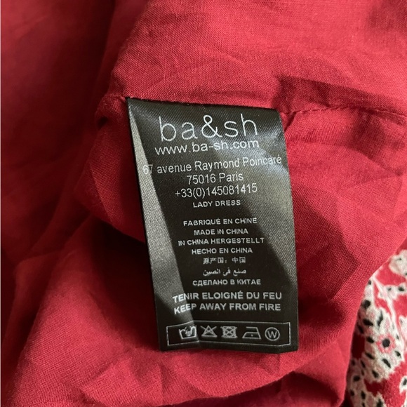 ba&sh Red Floral Midi Dress - Picture 9 of 14